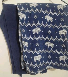 Painted Suit Kurti With Plazzo💙