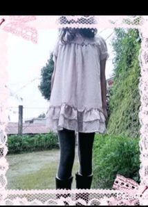 Baby Pink Polka Dot Gothic Dress