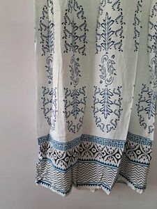 White Long Kurti With Duppatta