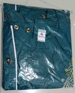 Looksky Green Embroidered Kurta
