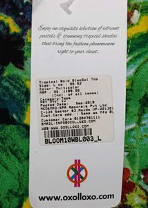 Floral Print Wrap Top with Tie-Up