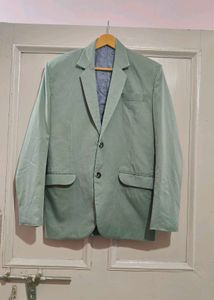 Celery Green Suit Pant With Waistcoat