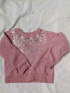 Cute Pink Sequin Sweatshirt