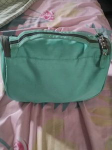 Sea Green Coloured Cute And Spacious Pouch