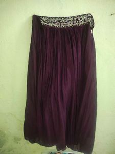 Elegant Purple Ethnic Skirt