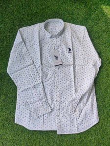 US Polo Formal White Futuristic Design