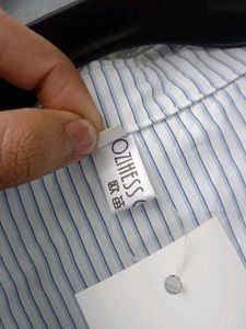 New with tag Pinterest Striped Cropped Shirt