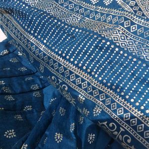 Elegant Blue Ethnic Skirt