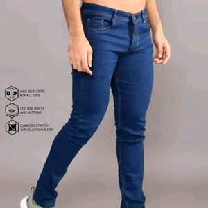 Dark Blue Denim Jeans