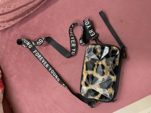 Leopard Print &#39;Forever Young&#39; Crossbody