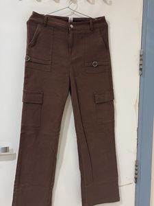Brown Cargo Style Pants