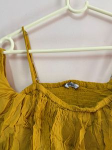 Ruffled Yellow Top