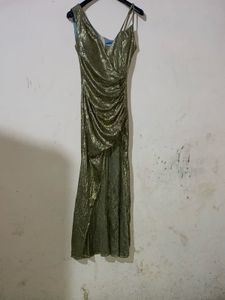 Sparkling Gold Evening Gown