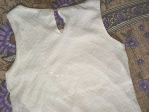 White Sleeveless Top