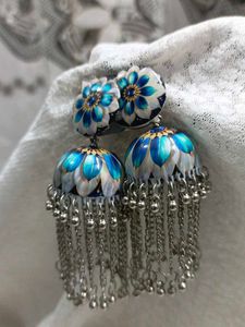Floral Jhumka Earrings