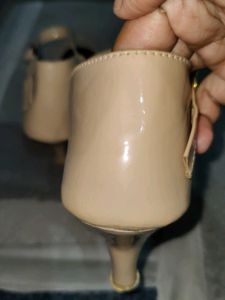 MADHU Beige Mary Jane Heels - Size 7