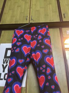 Heart Print Bootcut Pant