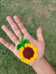 Crochet Sunflower Bag Charms