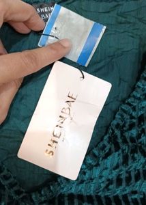 Green Velvet Tank Top..38 to 40