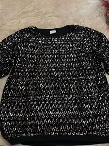 ZARA Sparkly Black Top