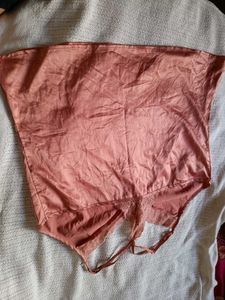 Satin Lace Trim Night Top