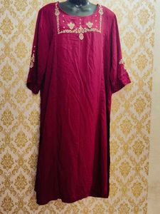 Beautiful Pure Cotton Reshmi Work Kurta