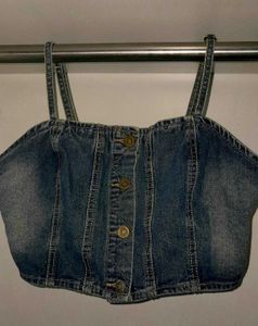 Denim Crop Top