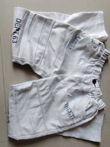 White Graphic Print Phant