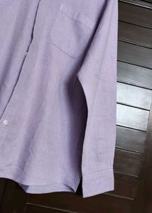 Cantabil Men Purple textured Formal Shirt