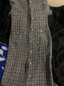 Midi Tweed Sheath Dress