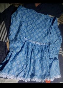 Blue Printed Dress 💙