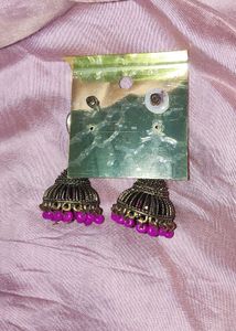 Boho Jhumka Earrings