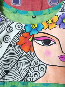 Polka Dot Dress with Face Graphic