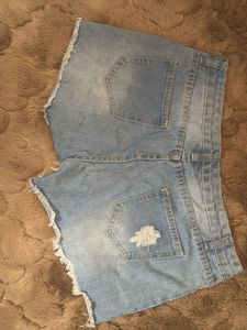 Distressed Denim Shorts