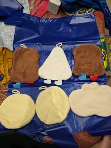 Cute Plush towels (Set of 6)