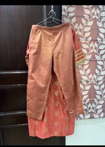 Kurta Pant Set With Gotta Lace Highlighted