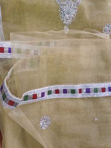 Embellished Net Saree With Blouse And Peticoat