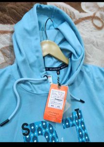 Blue Graphic Hoodie