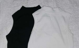 Sleeveless White Top