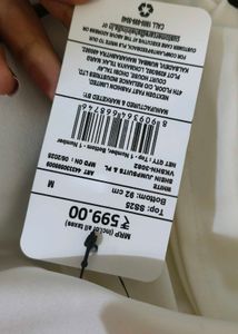 Chic One-Shoulder White Top (bodysuit)