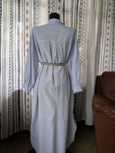 ZARA Striped Shirt Dress With pockets