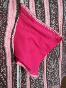 Pink Patterned Knit Cardigan Matching 💖 Earring