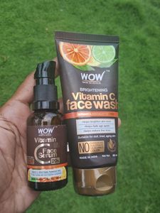 Wow Vitamin C Kit Face Wash And Faceserum Any 1