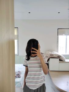 Classic Striped Cotton T-Shirt – Relaxed Fit