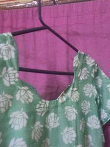 Floral Green Kurta