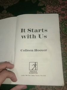 It Starts With Us Book In Perfectt Condition