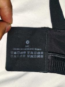 LULULEMON AIRSUPPORT BLACK PADDED TRIPLE HOOK SPOR