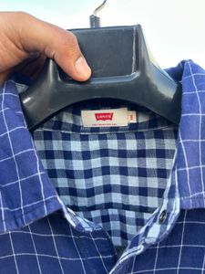 Levi’s Blue Checked Casual Shirt