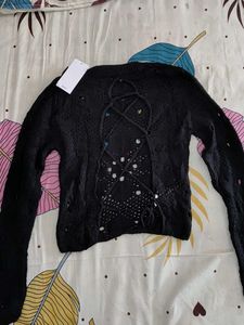 Mango Black Knit Sweater 🫶