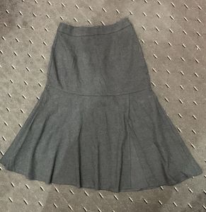 Gray Midi Skirt